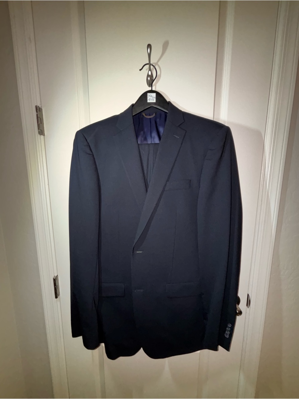 Michael Kors Men's Dark Navy Single-Breasted Suit - 44L 32x32 pants